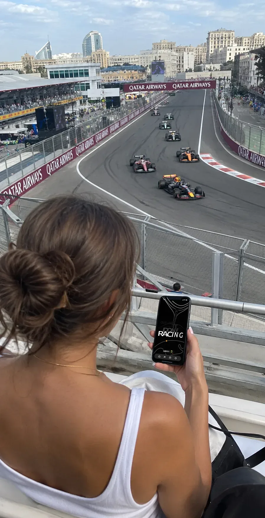 TypeTelemetry mobile app at the Formula 1 track